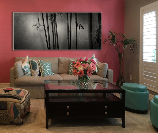 PH webstore display sample living room 2 pink-wall bamboo SunYSen   -1786179