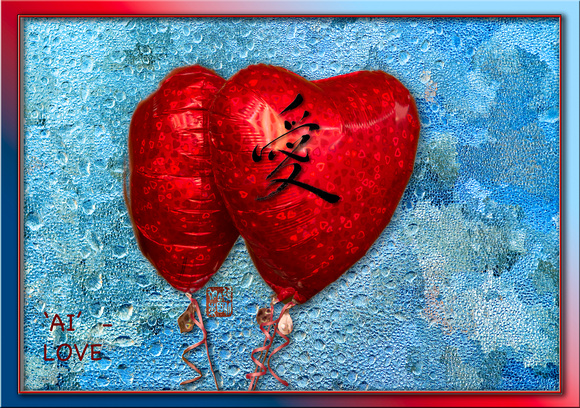 M K146a love  ai - heart balloons PH1203a -1005