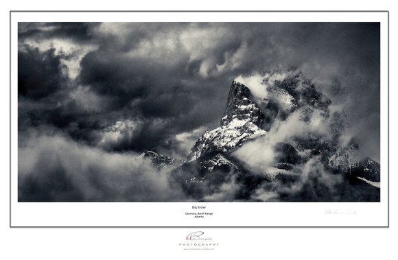 PH1746b mountain peak in snow and clouds big sister banff sfx galleryprint zf