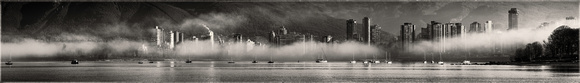 PH2112a Vancouver skyline with fog in English Bay sfx zf-2734--2740